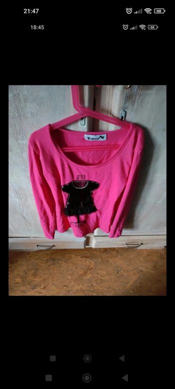 Très beau haut rose avec sequin