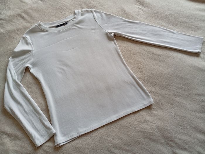 T-shirt côtelé manches longues 3840 - photo numéro 4