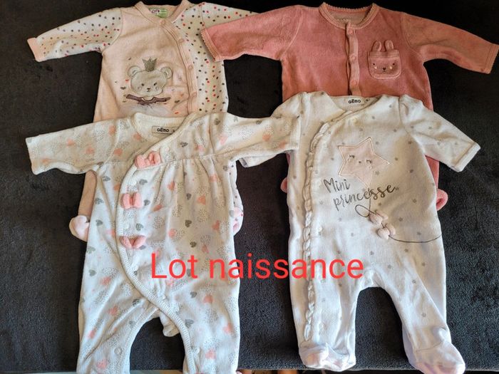 Pyjamas velour naissance