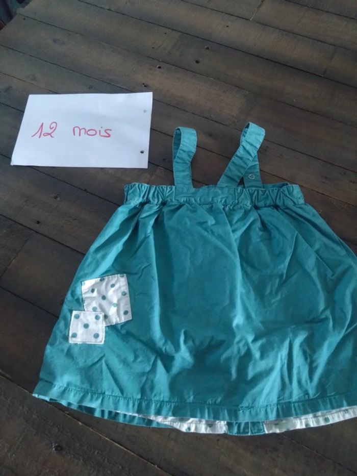 Jupe été a bretelles bébé fille 12 mois 1 an - photo numéro 4