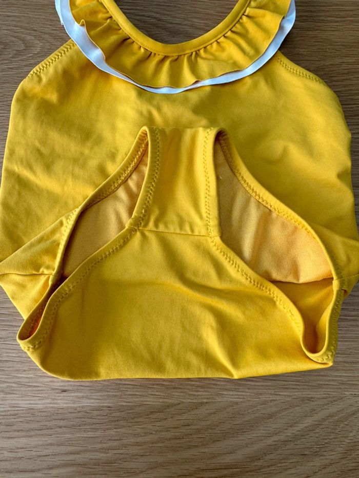 Maillot de bain 1 pièce jaune avec volants - Taille 3 Ans - photo numéro 5