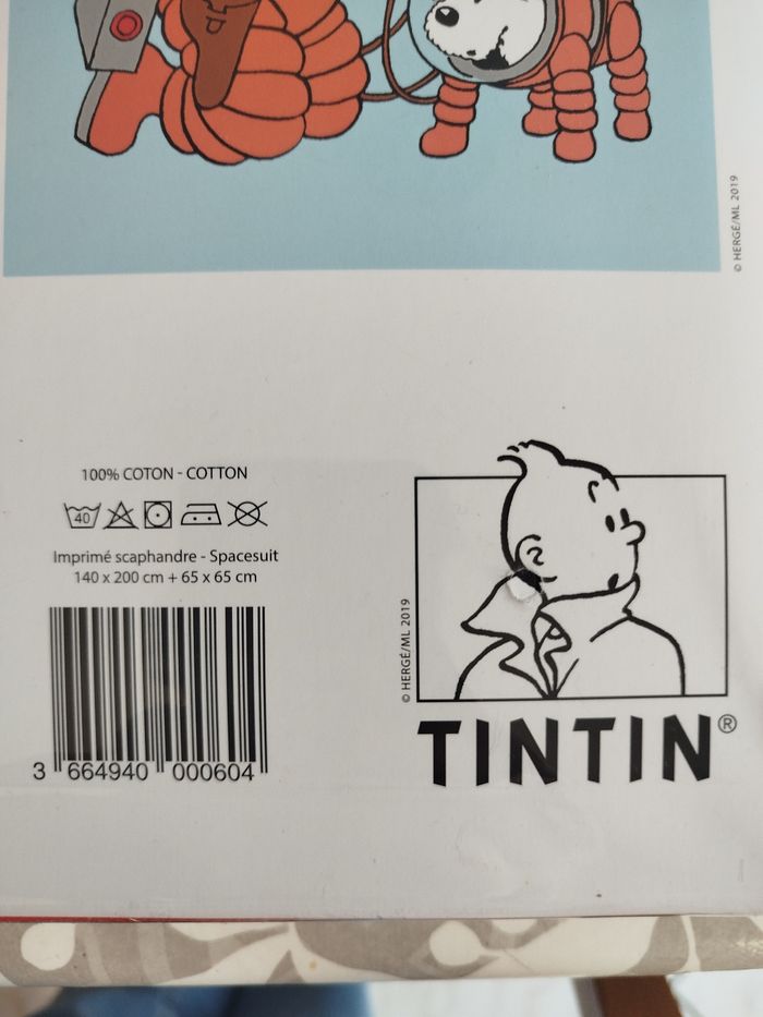 Parure housse de couette Tintin Scaphandre - photo numéro 4