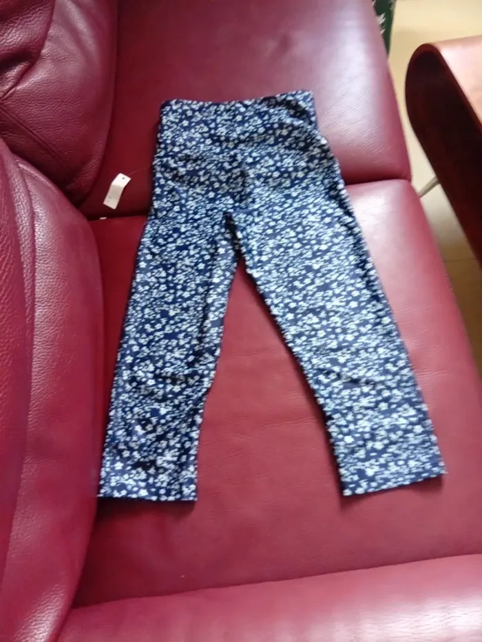 Legging taille S à fleurs - photo numéro 3