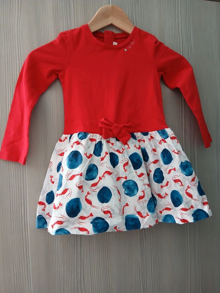 Robe Catimini et acessoire cheveux 4 ans