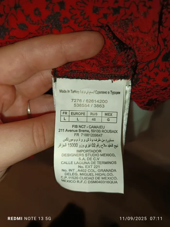 Magnifique chemisier/gilet taille L Camaïeu - photo numéro 5