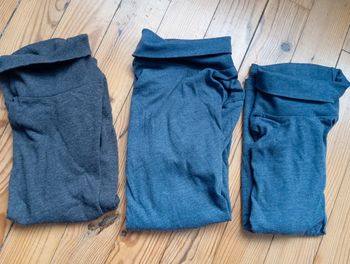 3 sous pulls cols roulés