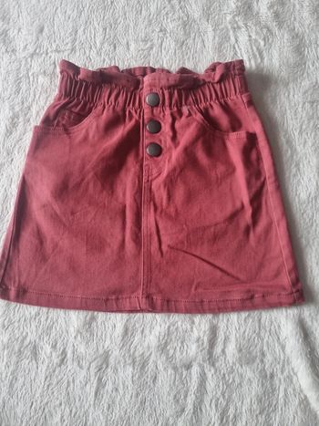 Jupe trapèze grenat