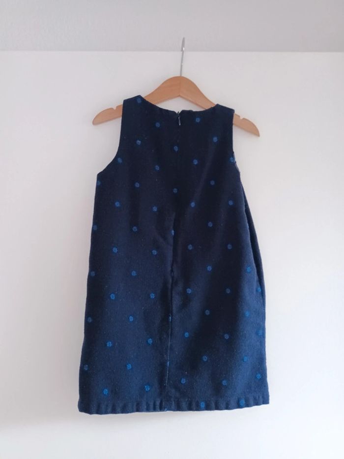 Robe marine à pois ZY Girl 5 / 6 ans - photo numéro 3