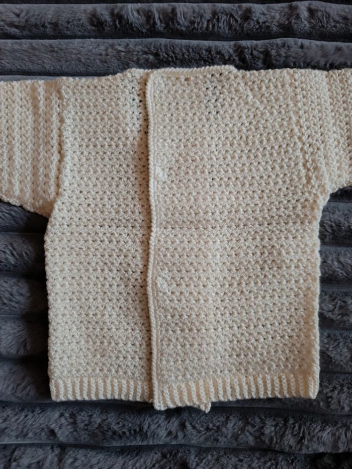 Pull en laine Vintage 1975-80 🇨🇵 T. 3-6mois Mixte - photo numéro 4