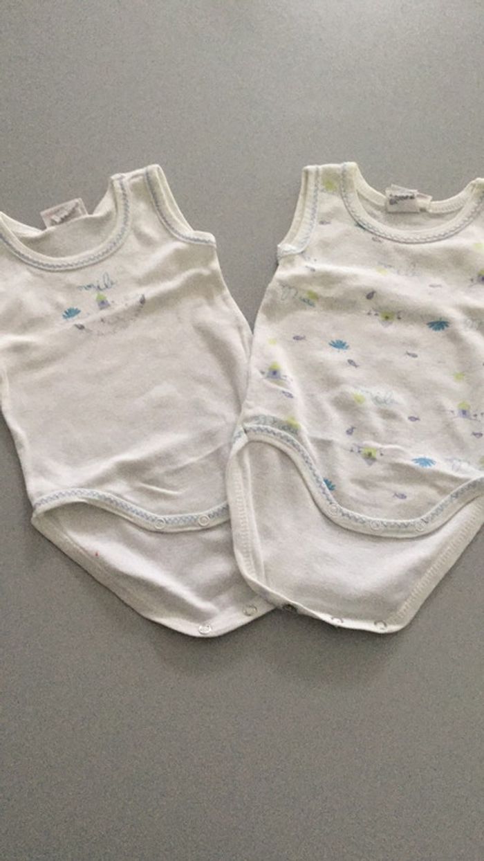 Bodies débardeur lot de 2 Au Bisou 3mois