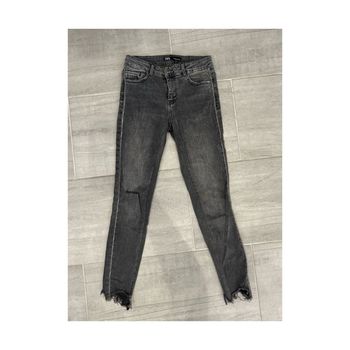 Jean gris à strass