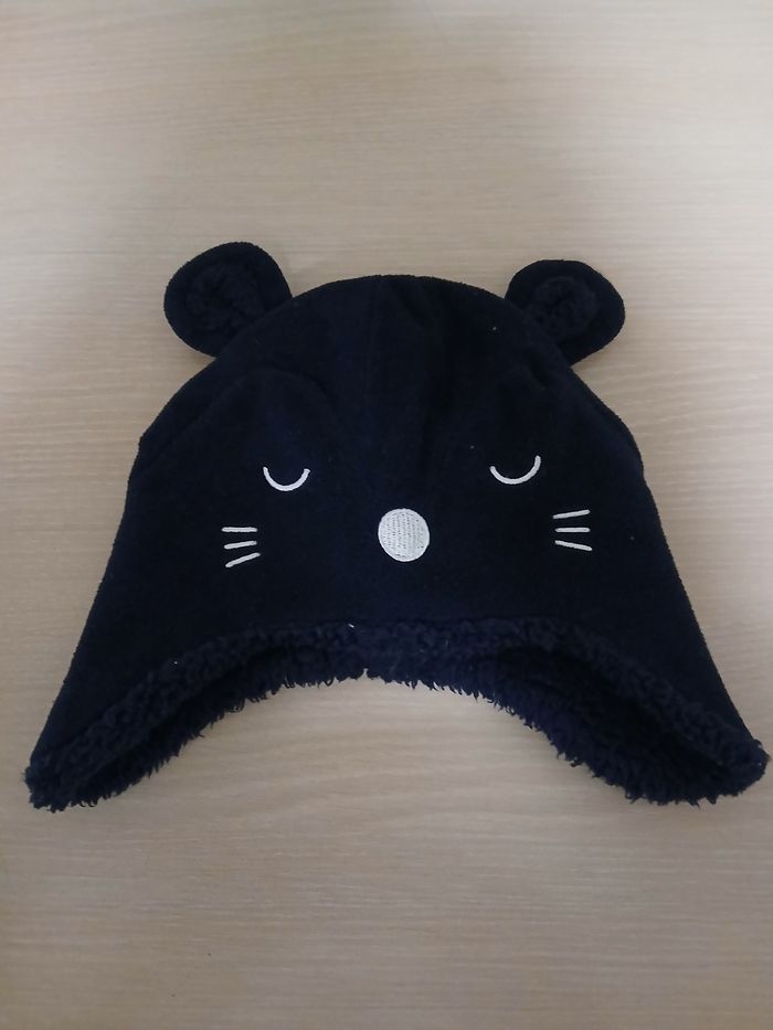 Bonnet bebe tour de tete 45 marque kiabi fourre a l interieure - photo numéro 5