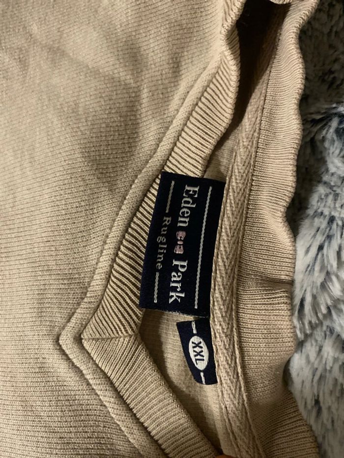Pull vintage Eden Park beige - photo numéro 3