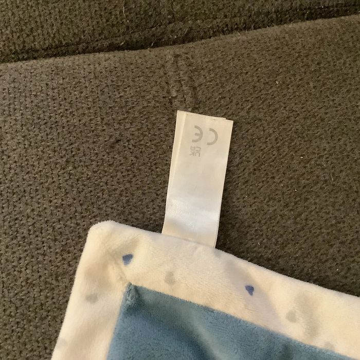 Doudou lapin carré plat Obaïbi - photo numéro 3