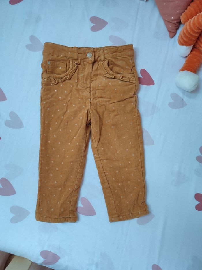 Pantalon molletonné - Camel - 18 mois - Proche du neuf - Orchestra