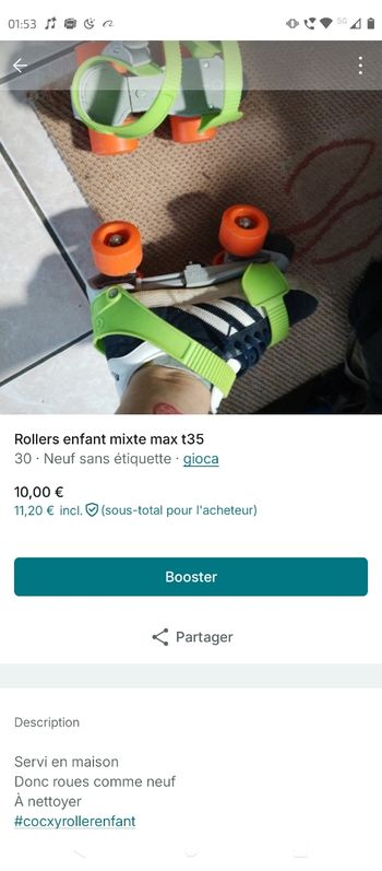 Rollers enfants mixte