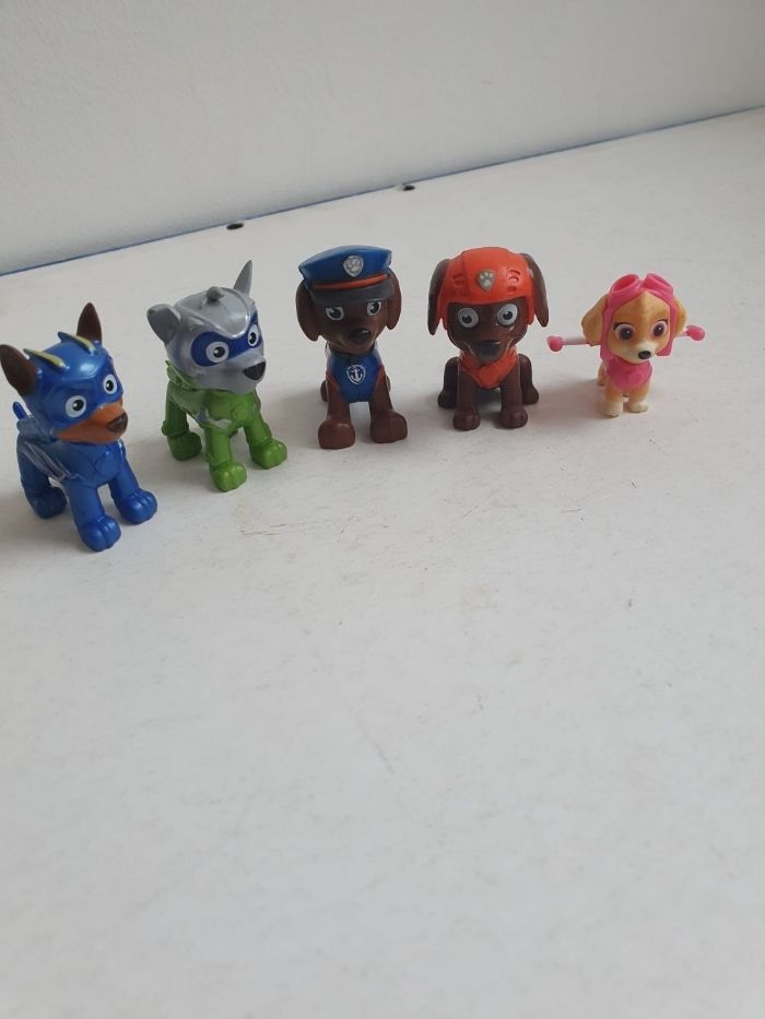 5 figurines Paw Patrol Team Rescue