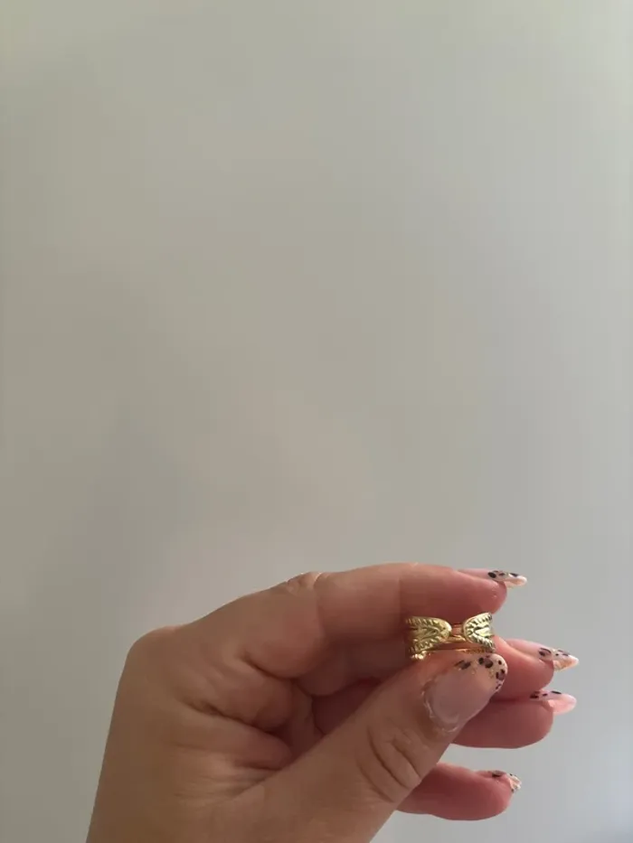 Bague dorée ajustable - photo numéro 3