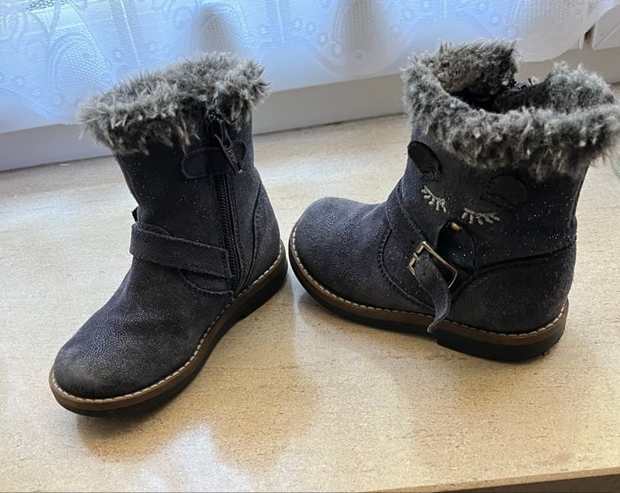 Bottes bleu foncé à paillettes - photo numéro 4