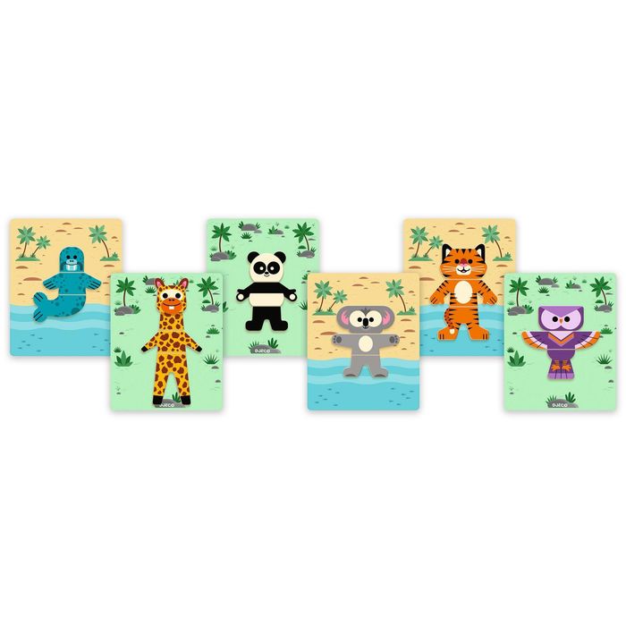 JEUX EDUCATIFS BOIS : Inzebox Mix n match - Djeco NEUF DJ03070 - photo numéro 3