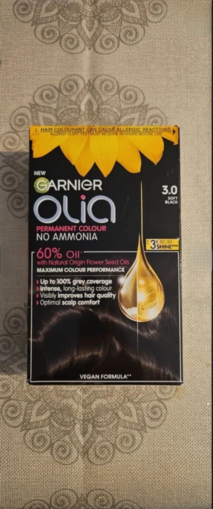 Coloration permanente Olia de Garnier 3.0 Soft Black - photo numéro 2