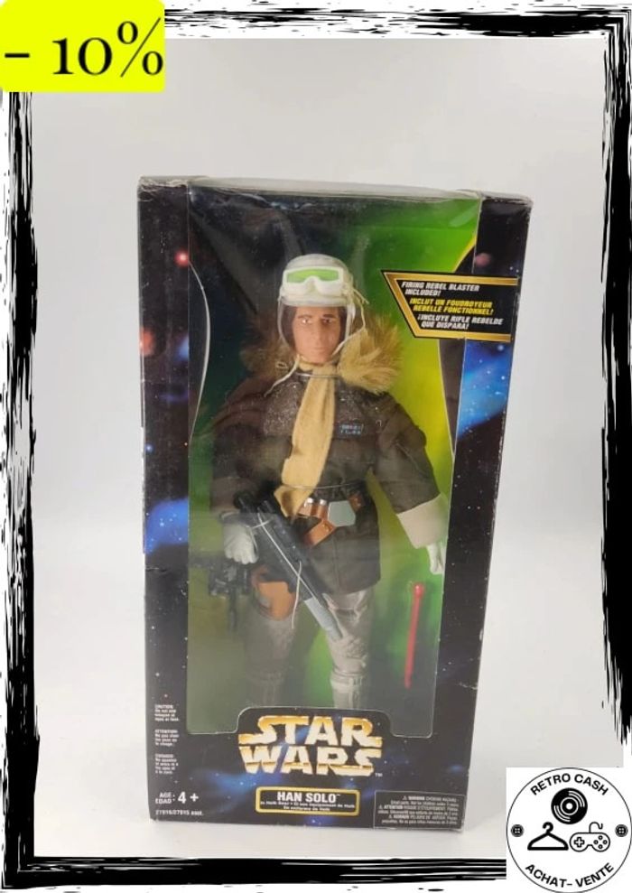 Star Wars Action Collection Han Solo Hoth Gear 12 " Figurine 1997 Kenner 27916 - photo numéro 2