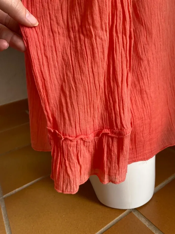 Chemisier couleur corail - photo numéro 2