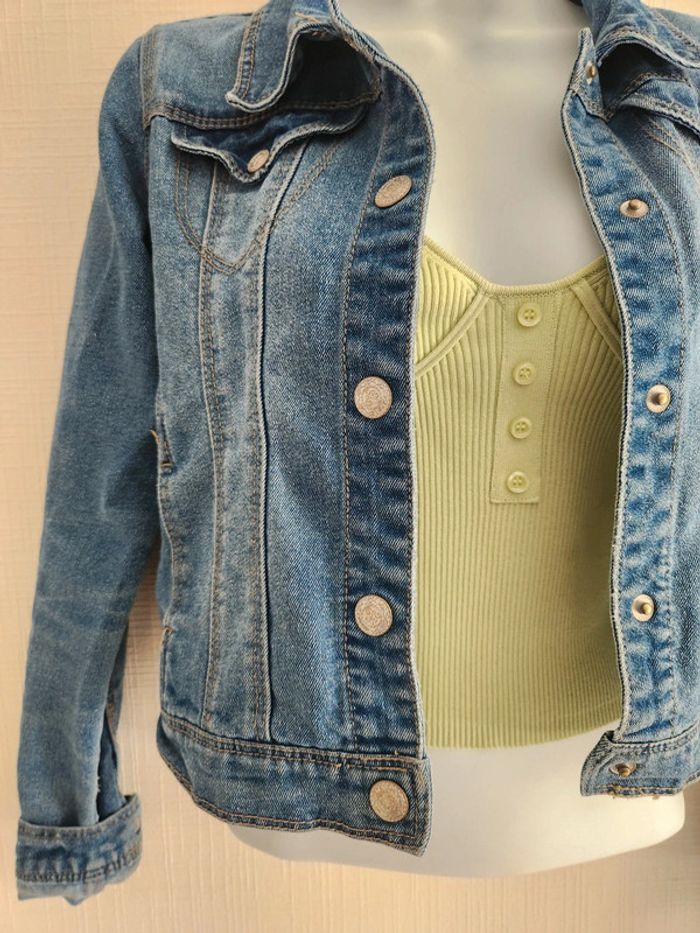 Veste en jean bleu Name It 12 ans - photo numéro 4