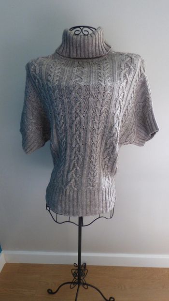 Pull gris 123 laine 34/36