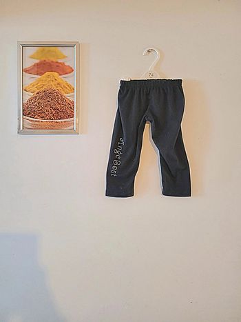 Legging noir avec strass argenté