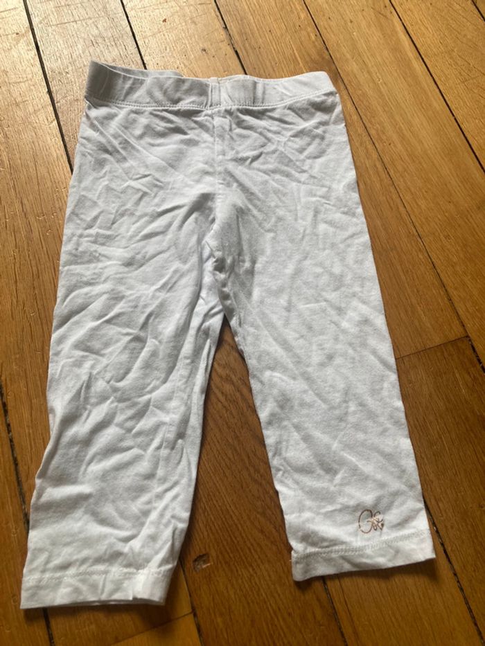 Legging 3/4 blanc 6 ans