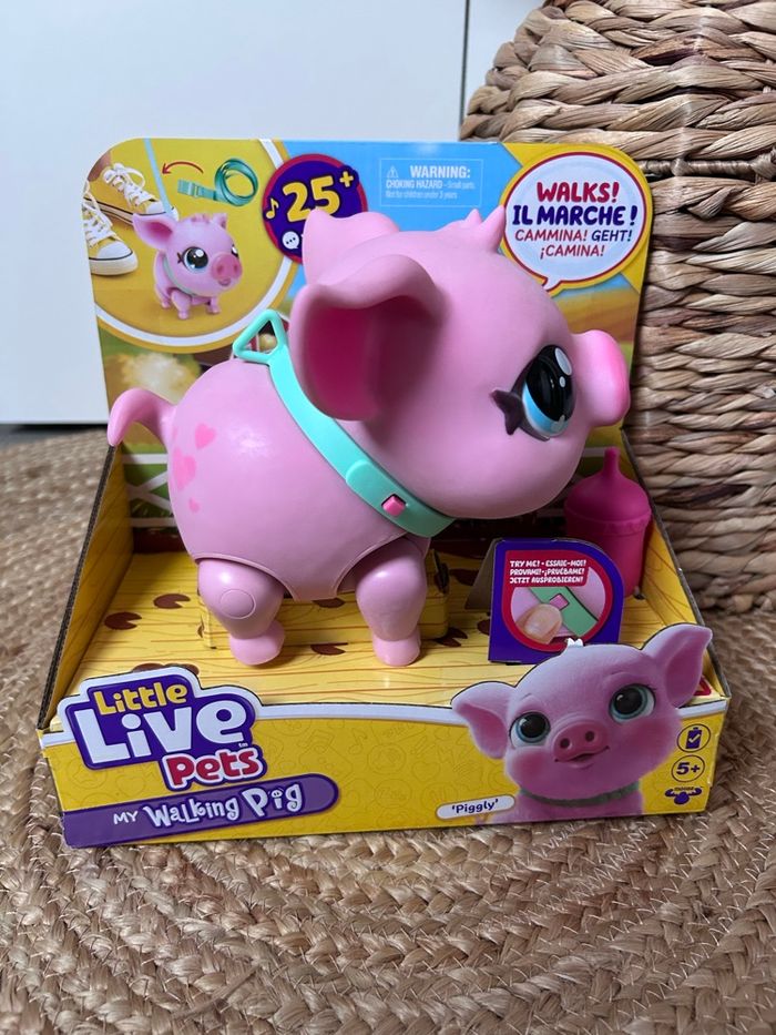 🐷 Little Live Pets “Piggly”  Cochon interactif qui marche, grogne et fait des sons réalistes !a - photo numéro 2