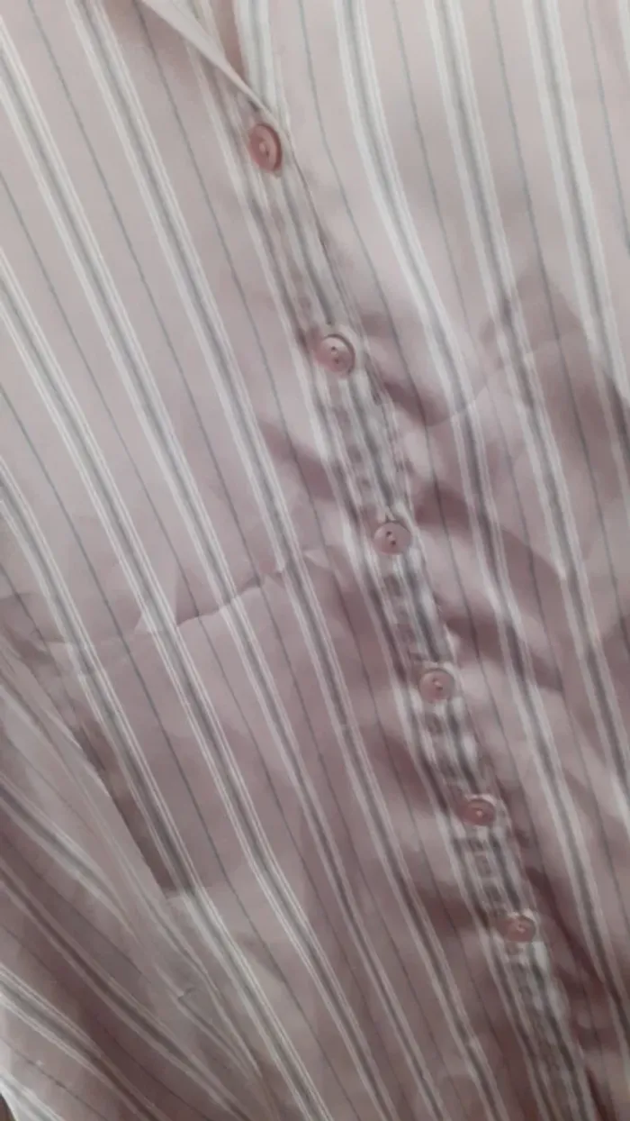 Chemise rose satiné - photo numéro 3