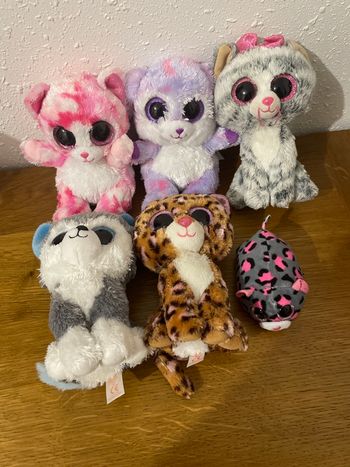 Lot de 6 peluches