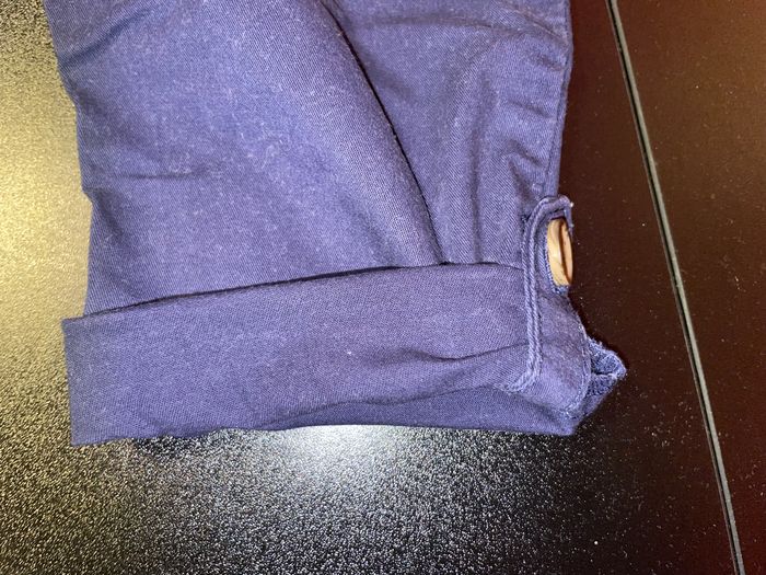 Pantalon droit en coton bleu marine taille 9 mois - photo numéro 4