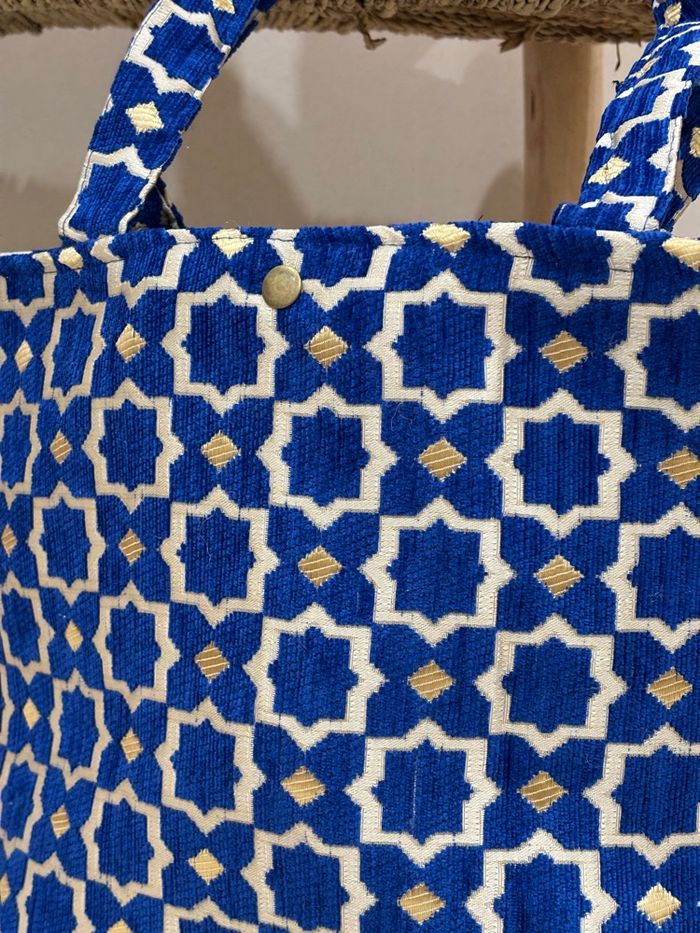 Sac à main en toile - motifs marocain - photo numéro 4