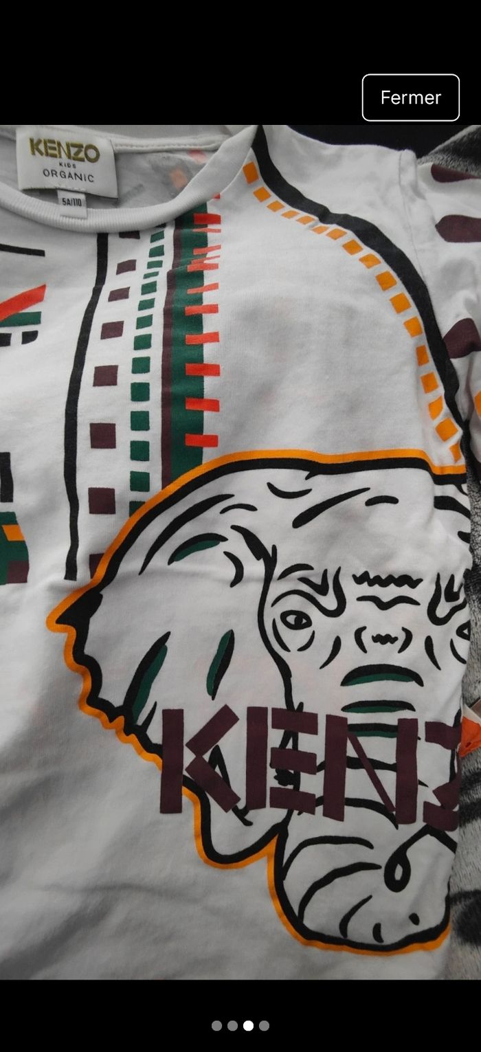 Tee shirt manches longues kenzo - photo numéro 3