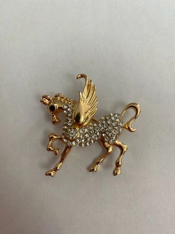 Broche cheval pegasse