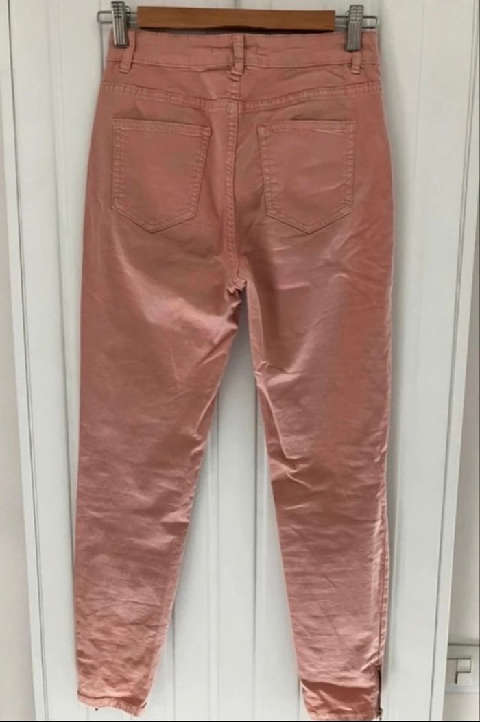 Pantalon slim rose - photo numéro 2