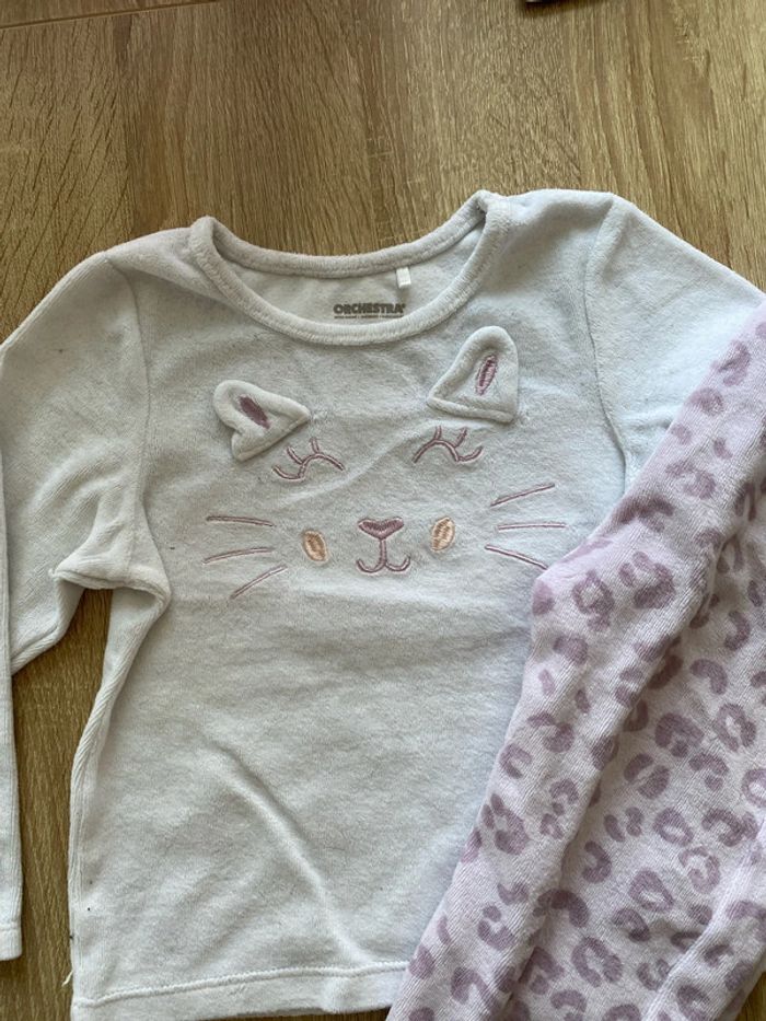 Pyjama velours 2 pièces orchestra 4 ans - photo numéro 3