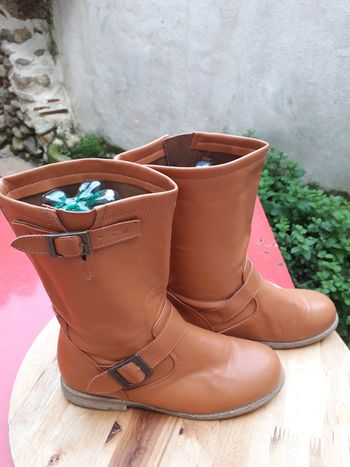 Bottes cuir PU