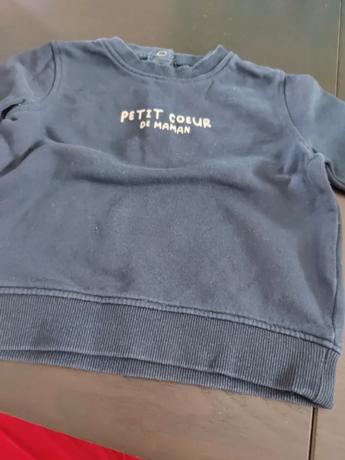 Pull petit coeur de maman 18mois - photo numéro 2