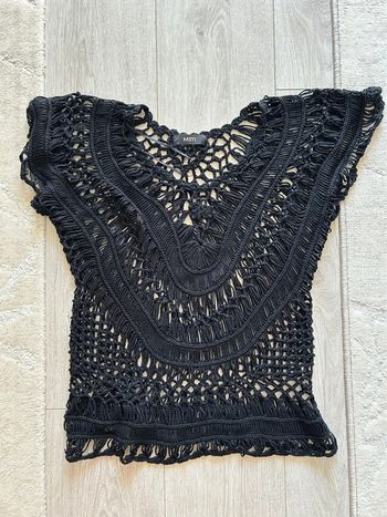 Tee shirt à maille noir M