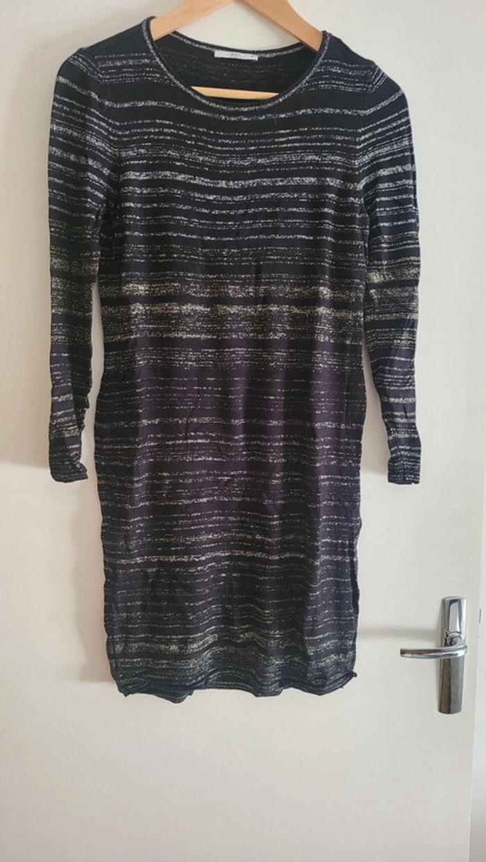 Robe dorée argentée M