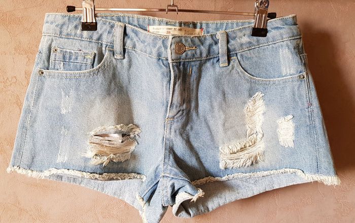 Short en jeans