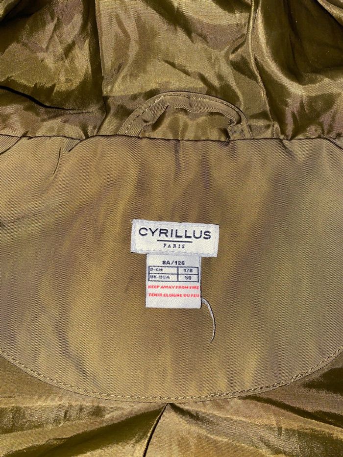 Manteau blouson fille 8 ans cyrillus kaki capuche fourrure raton laveur - photo numéro 11