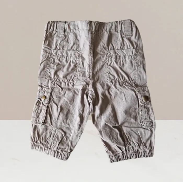 Pantalon cargo beige - Tissaia - Taille 6 mois - photo numéro 3