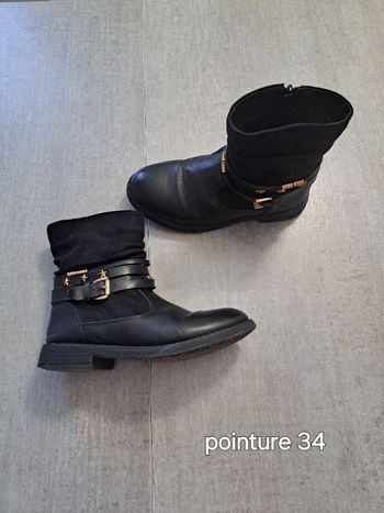 Botte noir 34