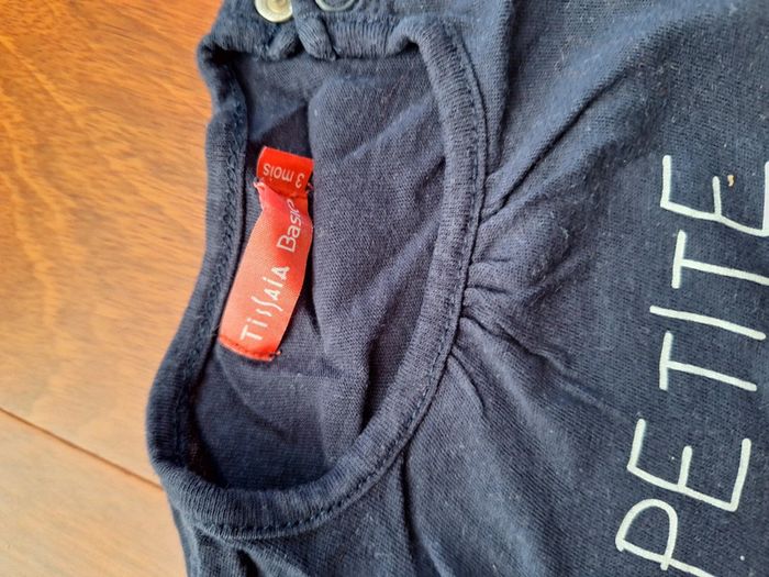 Tee-shirt marine 3mois - photo numéro 3