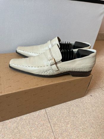 Mocassins Crème À Simple Boucle Brucost Taille (41)